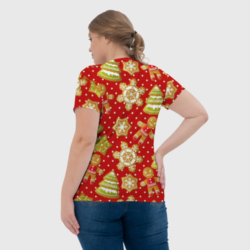 Женская футболка 3D С Новым Годом!, цвет 3D печать - фото 7