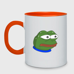 Кружка двухцветная Pepe MonkaS