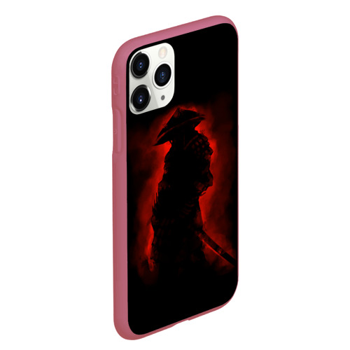 Чехол для iPhone 11 Pro Max матовый Samurai, цвет малиновый - фото 3