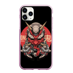 Чехол для iPhone 11 Pro Max матовый Cyber Oni Samurai