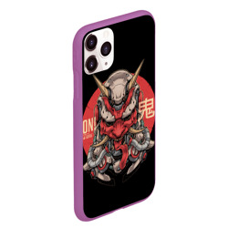 Чехол для iPhone 11 Pro Max матовый Cyber Oni Samurai - фото 2