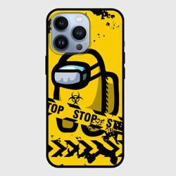 Чехол для iPhone 13 Pro Among Us - Biohazard