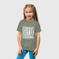 Детская футболка хлопок Straight Outta Coding - фото 2