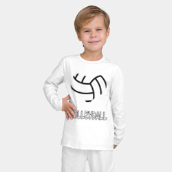 Детская пижама с лонгсливом хлопок Волейбол - фото 2