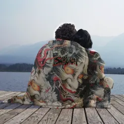 Плед 3D Самурай Oni - Yakuza - фото 2