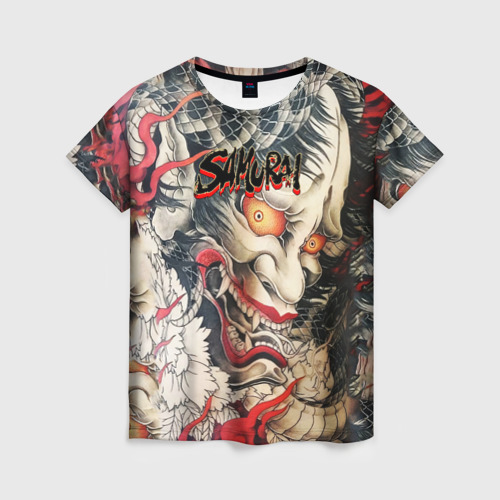 Женская футболка 3D Самурай Oni - Yakuza, цвет 3D печать