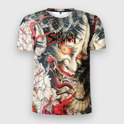 Мужская футболка 3D Slim Самурай Oni - Yakuza