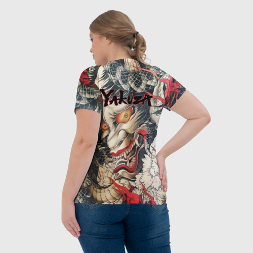 Женская футболка 3D Самурай Oni - Yakuza, цвет 3D печать - фото 7