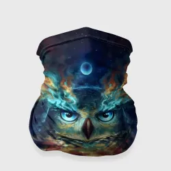Бандана-труба 3D Сова Космос