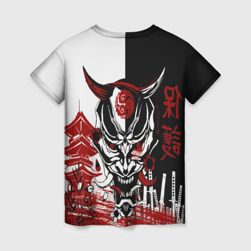 Женская футболка 3D Самурай Samurai, цвет 3D печать - фото 2