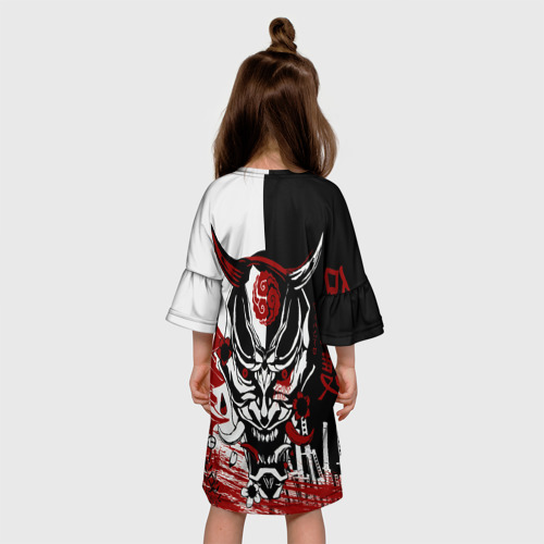 Детское платье 3D Самурай Samurai, цвет 3D печать - фото 5