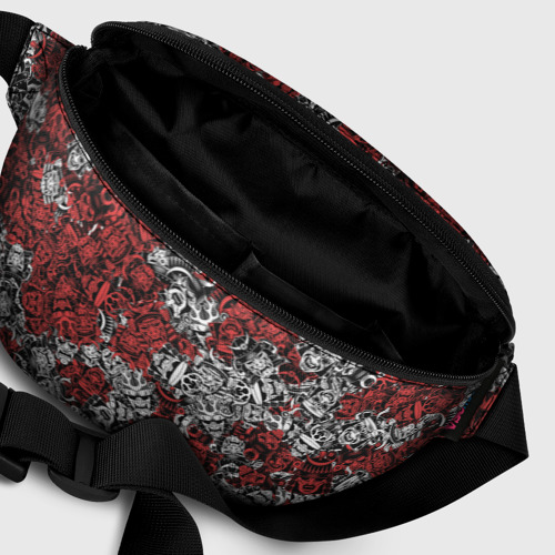 Поясная сумка 3D с принтом Красные и Белые самураи, фото #6