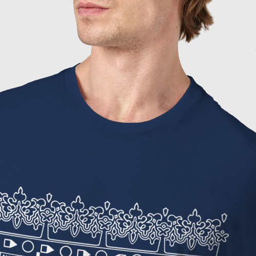 Мужская футболка хлопок Nier Automata, цвет темно-синий - фото 6