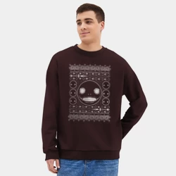 Мужской свитшот oversize без начеса хлопок Nier Automata - фото 2