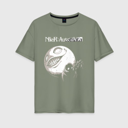 Женская футболка хлопок Oversize Nier Automata