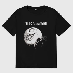 Женская футболка хлопок Oversize Nier Automata