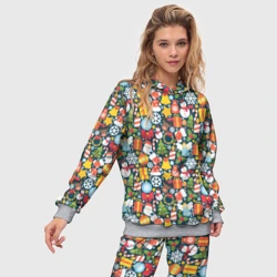 Женский костюм с толстовкой 3D Новый Год - фото 2