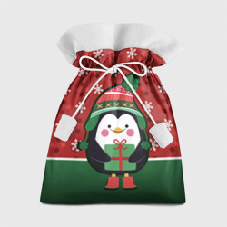 Подарочный 3D мешок Пингвин. Новый год