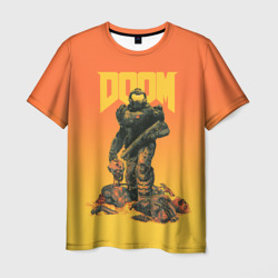 Doom orange art – Футболка с принтом купить со скидкой в -26%