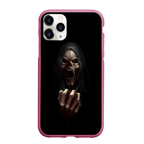 Чехол для iPhone 11 Pro матовый Древний Вампир, цвет малиновый