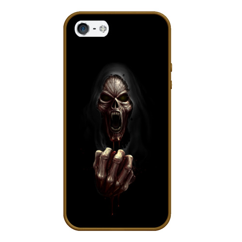 Чехол для iPhone 5/5S матовый Древний Вампир, цвет коричневый