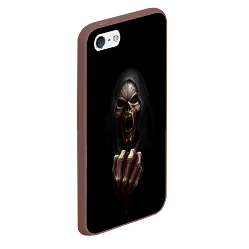Чехол для iPhone 5/5S матовый Древний Вампир, цвет коричневый - фото 3
