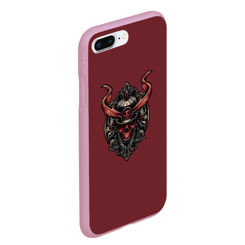 Чехол для iPhone 7Plus/8 Plus матовый с принтом Red Samurai, вид сбоку #3