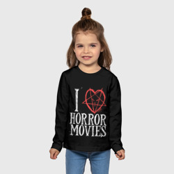 Детский лонгслив 3D I Love Horror Movies - фото 2
