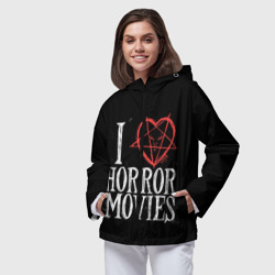 Женская ветровка 3D I Love Horror Movies - фото 2