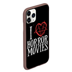 Чехол для iPhone 11 Pro Max матовый I Love Horror Movies - фото 2