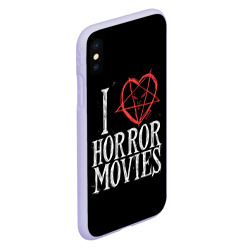 Чехол для iPhone XS Max матовый I Love Horror Movies - фото 2