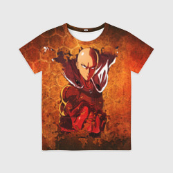 Детская футболка 3D Огненный Ванпанчмен