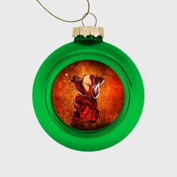 Ёлочный шар стеклянный/пластиковый Огненный Ванпанчмен