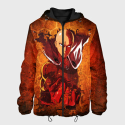 Мужская куртка 3D Огненный Ванпанчмен