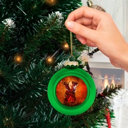 Ёлочный шар стеклянный/пластиковый Огненный Ванпанчмен - фото 2