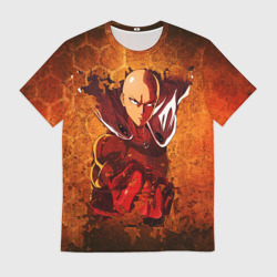 Мужская футболка 3D Огненный Ванпанчмен