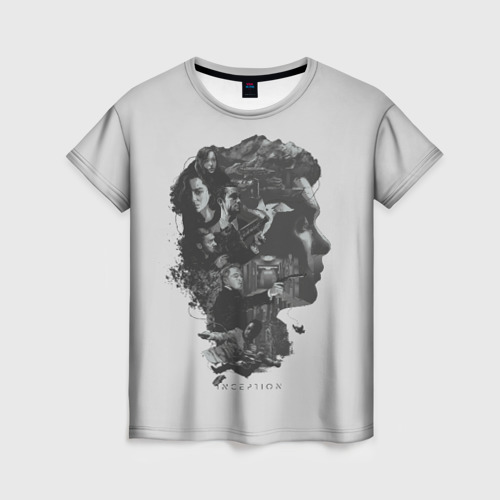 Женская футболка 3D с принтом Inception, вид спереди #2