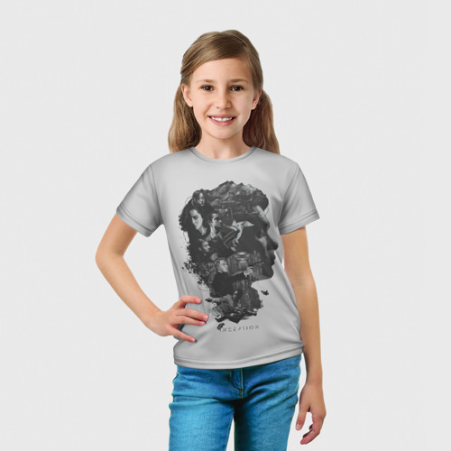 Детская футболка 3D с принтом Inception, вид сбоку #3