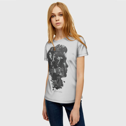 Женская футболка 3D с принтом Inception, фото на моделе #1