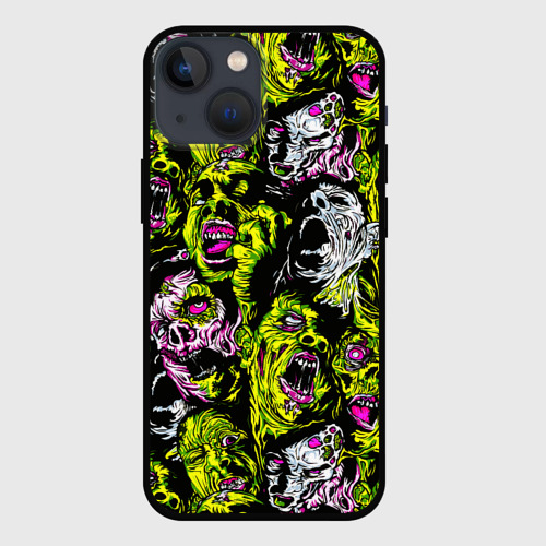 Чехол для iPhone 13 mini с принтом Зомби, вид спереди #2
