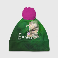 Шапка 3D c помпоном Доктор Стоун
