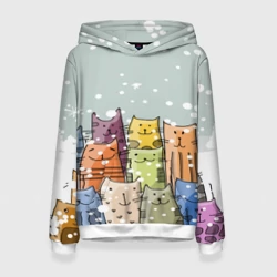 Женская толстовка 3D Котики