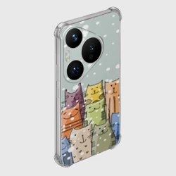 Чехол для Huawei Pura 70 Котики - фото 2