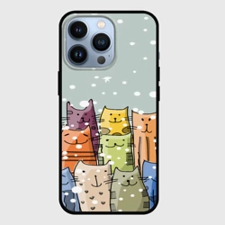 Чехол для iPhone 13 Pro Котики