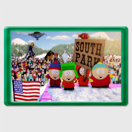 Магнит 45*70 Южный Парк South Park, цвет зеленый