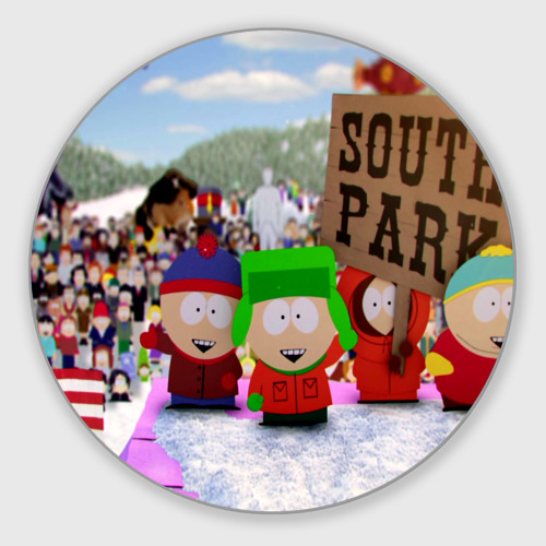 Круглый коврик для мышки Южный Парк South Park