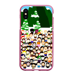 Чехол для iPhone XS Max матовый Южный Парк South Park