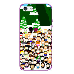 Чехол для iPhone 5/5S матовый Южный Парк South Park