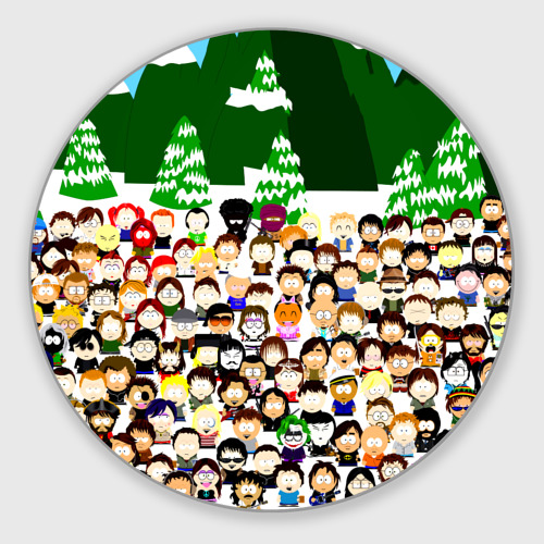Круглый коврик для мышки Южный Парк South Park
