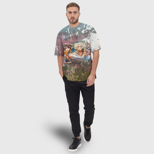 Мужская футболка oversize 3D Доктор Стоун, цвет 3D печать - фото 5